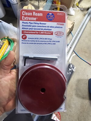 Reed Mfg - 04527 - PPR400 4'' Clean Ream Extreme  Plastic Pipe Fitting Reamer