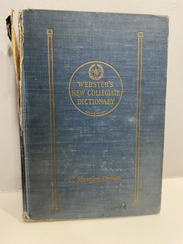 1921年発行Webster's Collegiate Dictionary 1921年発行Webster´s Collegiate Dictionary