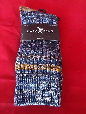 1 Pair Large Marc Ecko Cut & Sew Cotton Crew Socks 6-12 