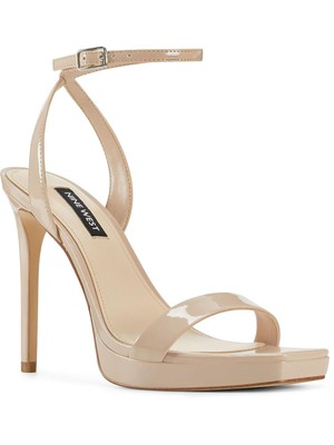 

Женские светло-бежевые сандалии Zadie на шпильке NINE WEST 1 дюйм, 8,5 М, Бежевый, WNZADIE3