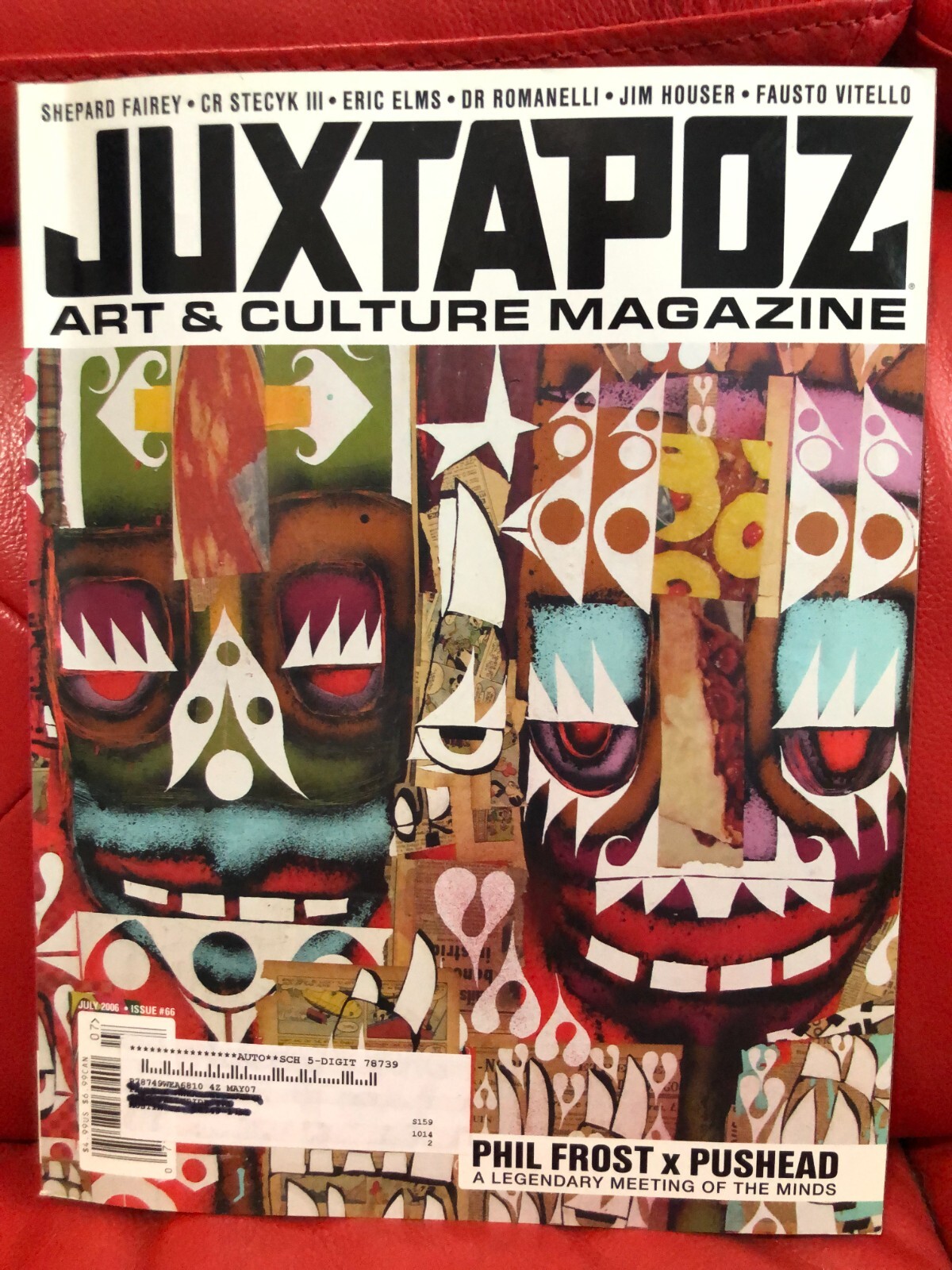 JUXTAPOZ PUSHEADサイン入り パスヘッド サブカルアートマガジン JUXTAPOZ PUSHEADサイン入り パスヘッド サブカルアートマガジン
