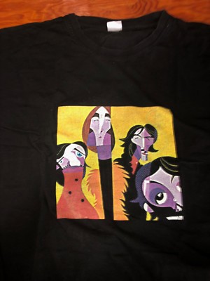 Rare Beatles ROOFTOP ABSTRACT PORTRAIT RENDERING  T-Shirt size 2XL Preowned