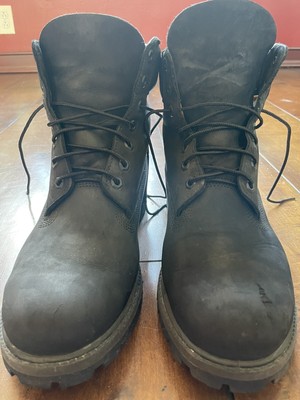 mens black timberland boots size 11の 