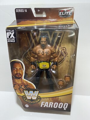 WWE MATTEL FAROOQ ELITE Collection Exclusive Legends Series 16  Box Damage
