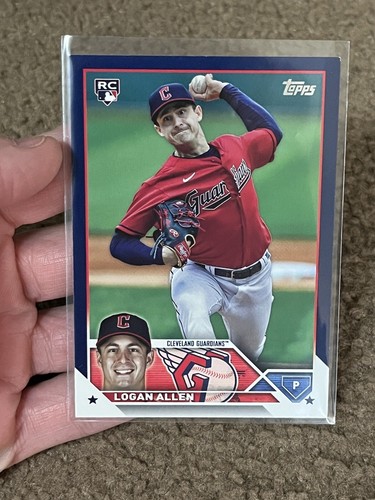 2023 Topps Update #US233 Logan Allen Blue Parallel Cleveland