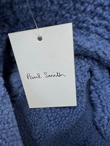 $125 Paul Smith Men's Blue Reversible Fleece Bucket Hat Size M
