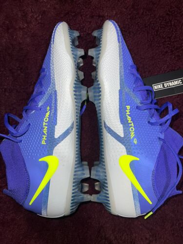 NIKE Phantom GT2 Elite DF FG Sapphire Volt Grey Fog Mens NIKE Phantom GT2 Elite DF FG Sapphire Volt Grey Fog Mens