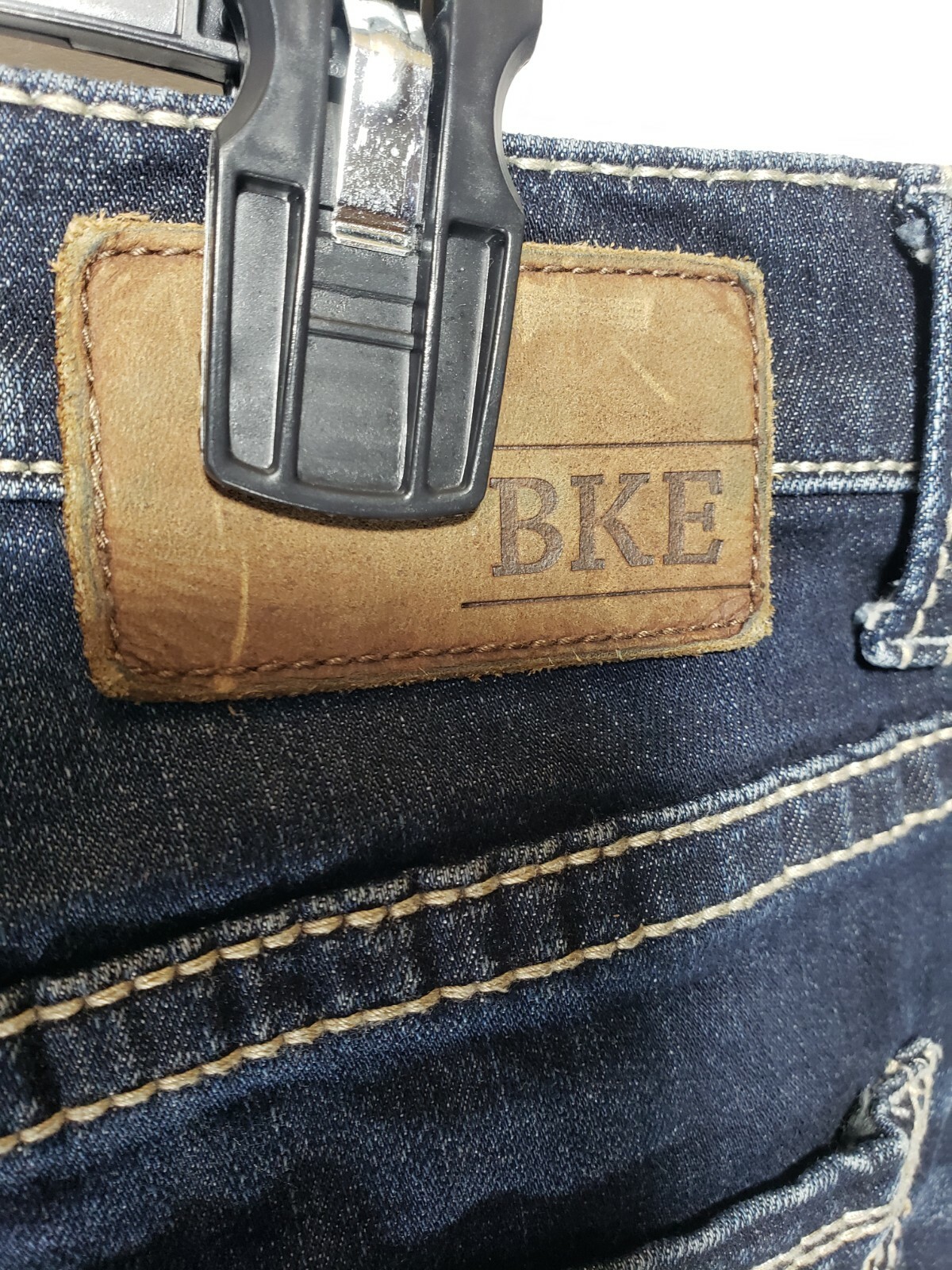 Dark Denim Blue Jeans Mid Rise Size 