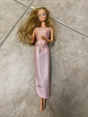 mattel 1966 barbie vintage doll blonde hair made in malaysia clothes shoes comb 296095576288