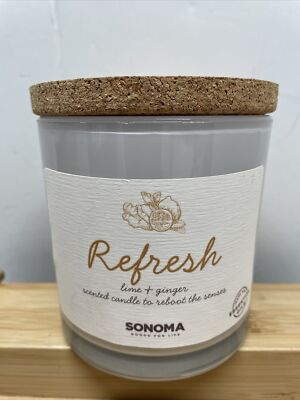REFRESH Lime & Ginger 3-Wick 13oz Essential Oils Candle - Sonoma Goods for Life