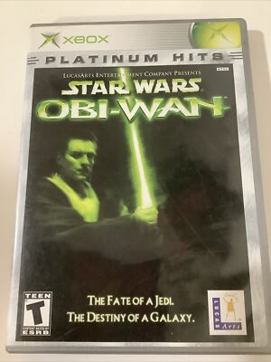 Star Wars: Obi-Wan Microsoft Xbox, 2001 Game With Manual