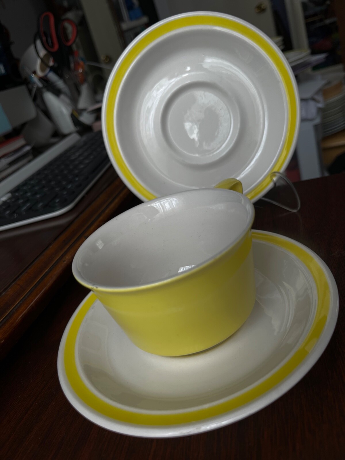 Nikko MCM Colorstone Lemon Yellow cup and saucer set | eBay Nikko MCM Colorstone Lemon Yellow cup and saucer set | eBay