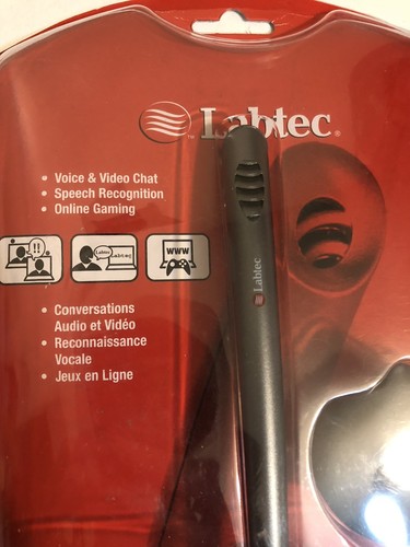 Labtec Desk Mic 524 Microphone For PC Desktop Computers Voice & Video Chat