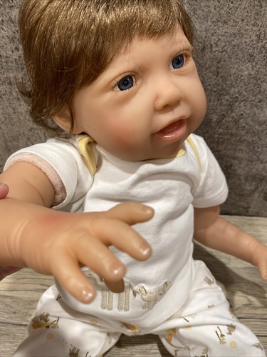 Paradise Galleries 21 Inch Reborn Doll Lifelike Weighted Silicone And Cloth Doll