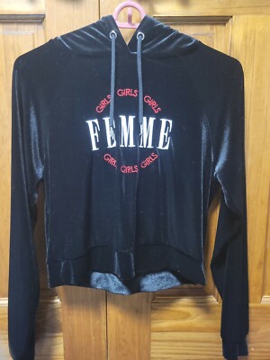 Forever 21 velvet best sale hoodie