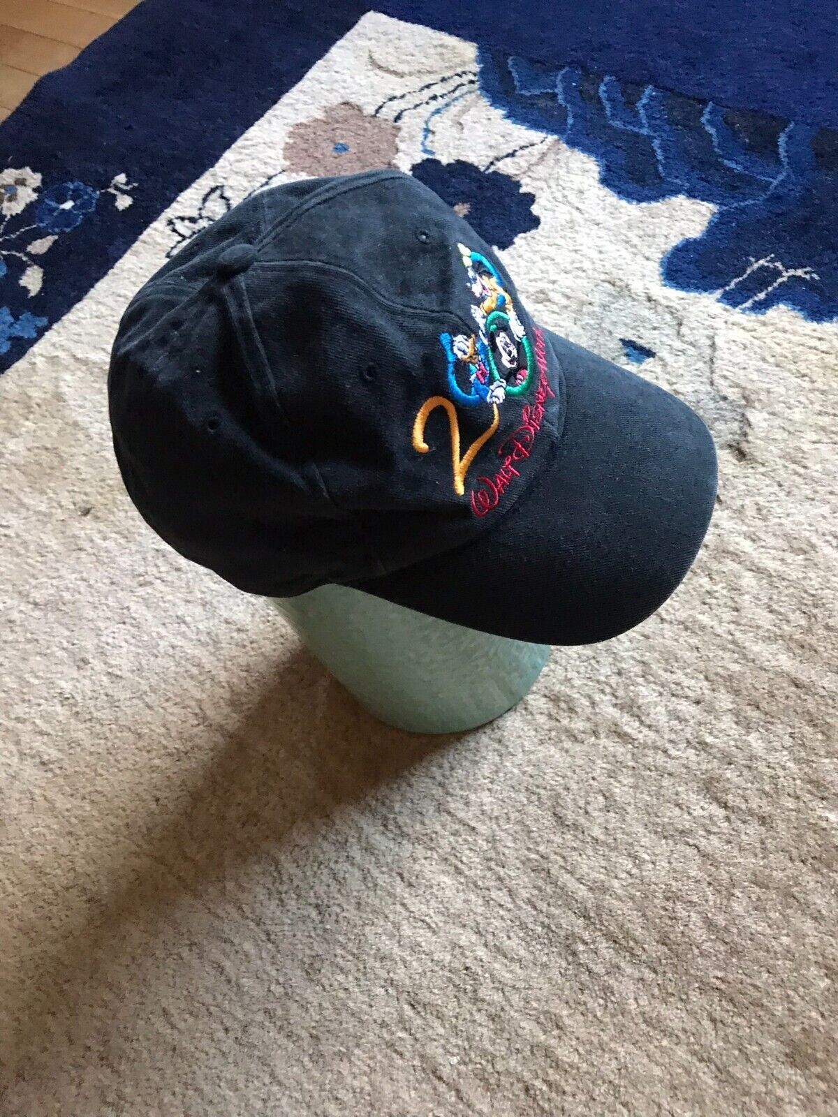 Vintage Walt Disney World 2000 Black Dad Hat Celebrate the Future hand in hand