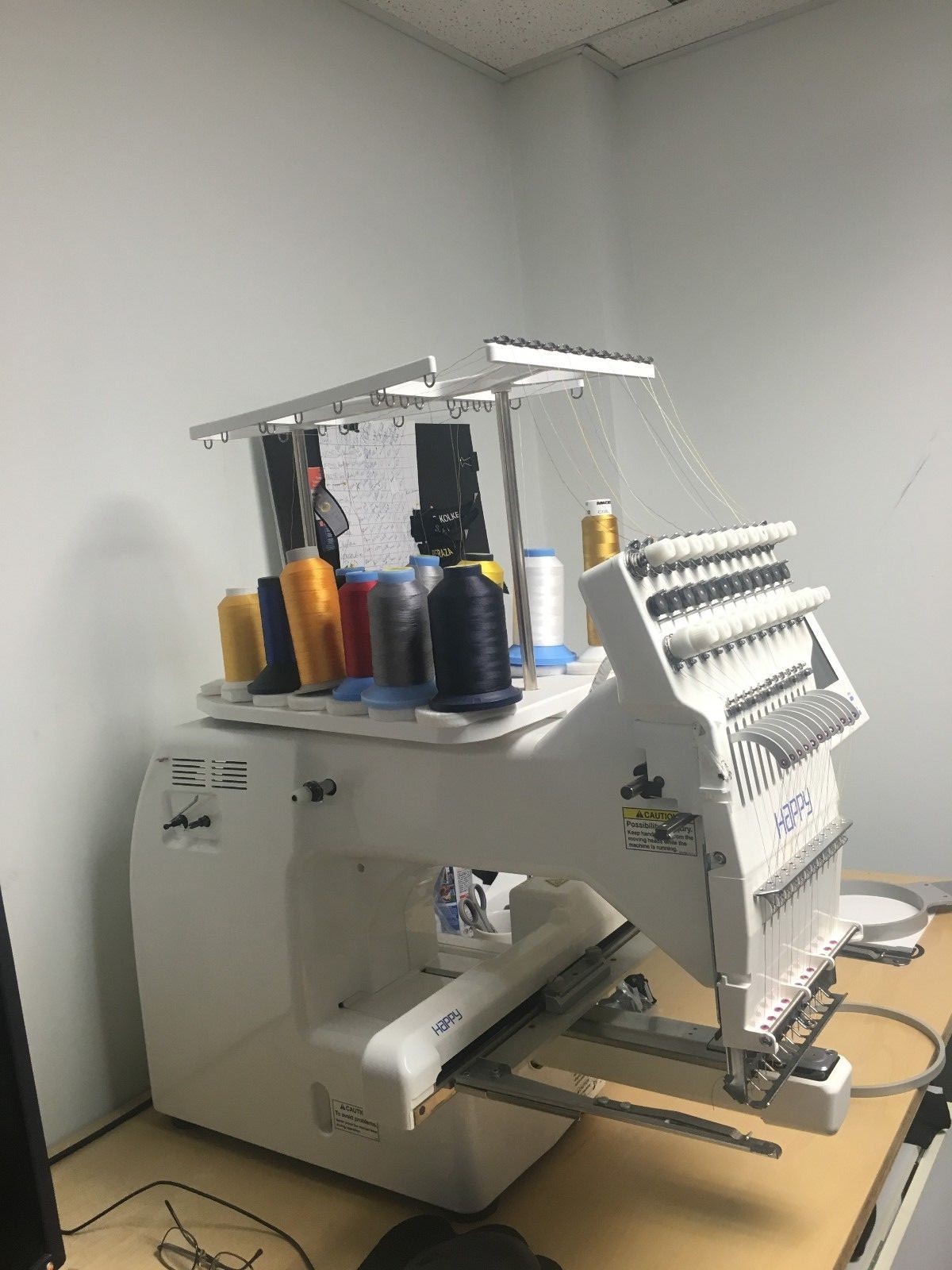 Happy Voyager HCS-1201-30 Embroidery Machine 12 Needle Industrial Machine (2006)