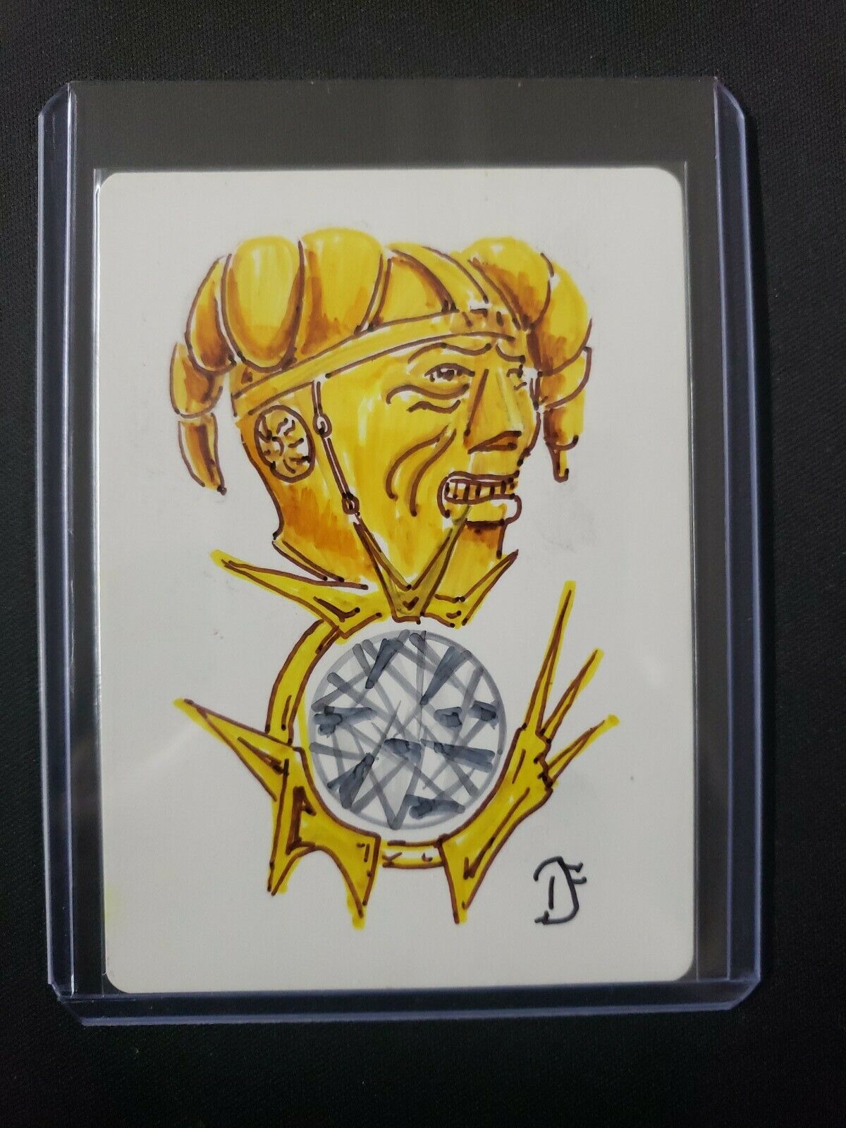 MTG Mox Diamond Sketch Dan Frazier Altered Art Magic Artist MTG Mox Diamond Sketch Dan Frazier Altered Art Magic Artist