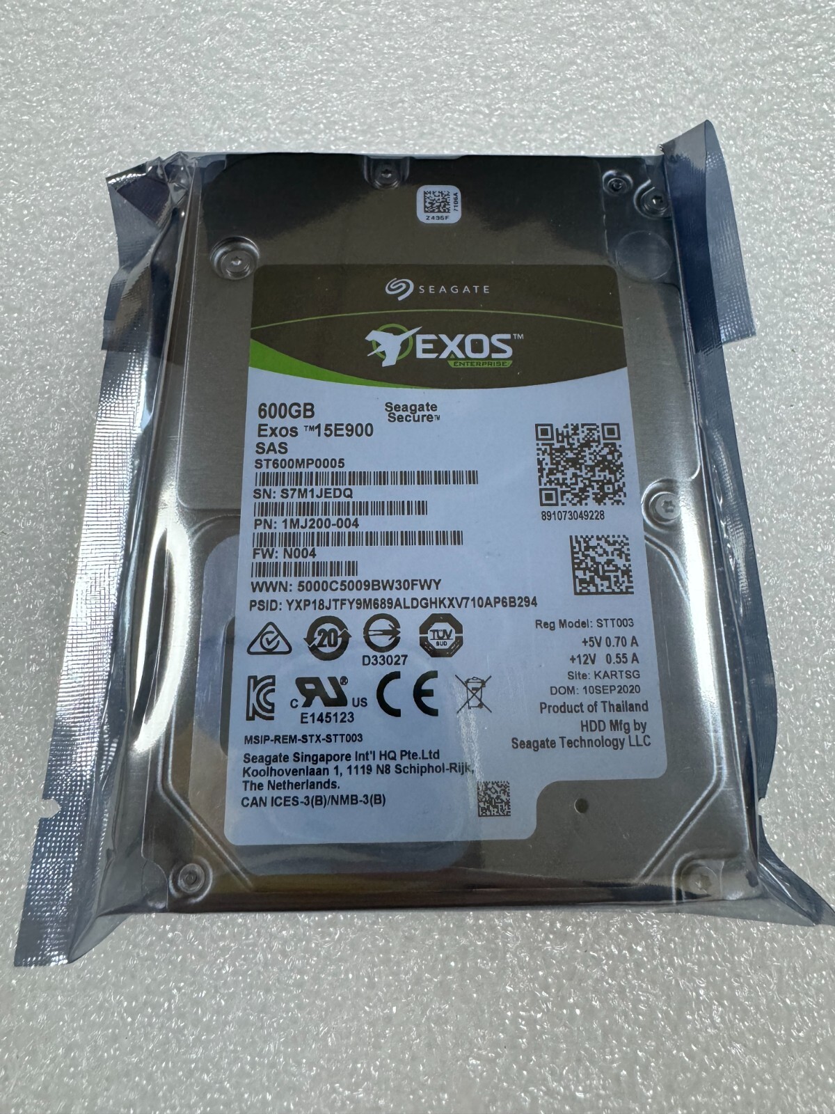 New Seagate Enterprise ST600MP0005 600GB 15K 128MB SAS 2.5