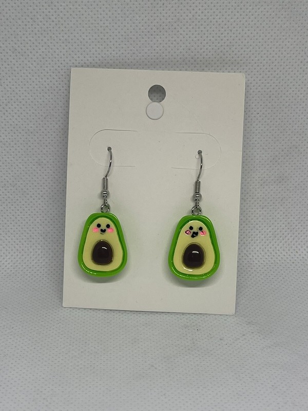 Adorable Cartoon Avocado Earrings