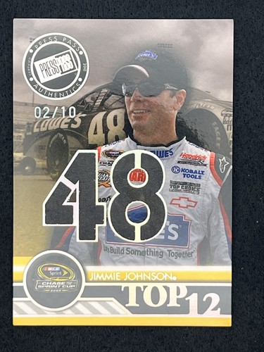 2009 Press Pass Top 12 #T12-JJ Jimmie Johnson 2/10