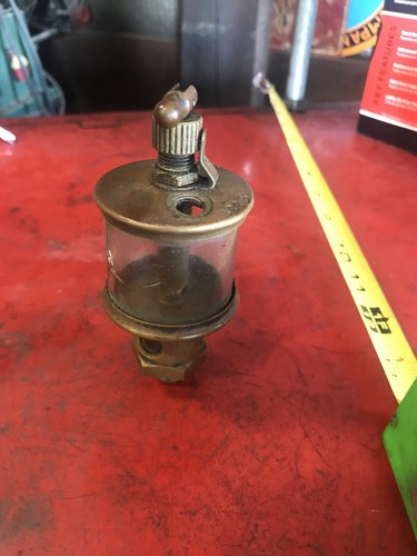Antique Brass Oiler Lubricator Hit Miss Steam Engine