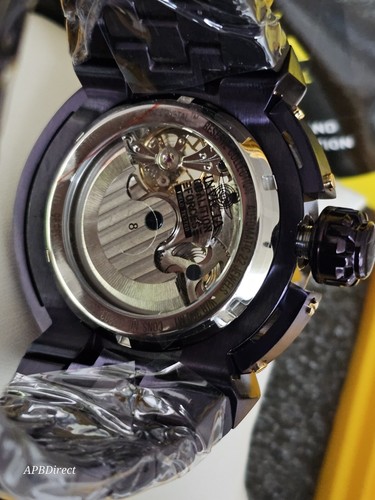 Pre-owned Invicta - X-wing - Automatic Dual Time Purple Label Coalition Forces Mens Watch