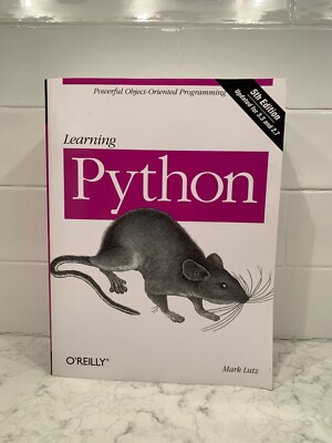 Learning Python By Mark Lutz -- 5th Edition -- Paperback -- LIKE NEW