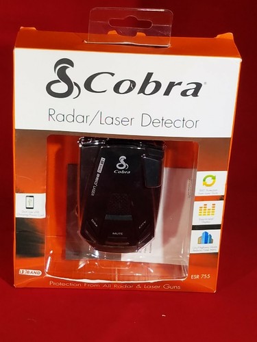 Cobra ESR755 Radar Detector Bright Display Tone Alert 360 Degree Laser detector