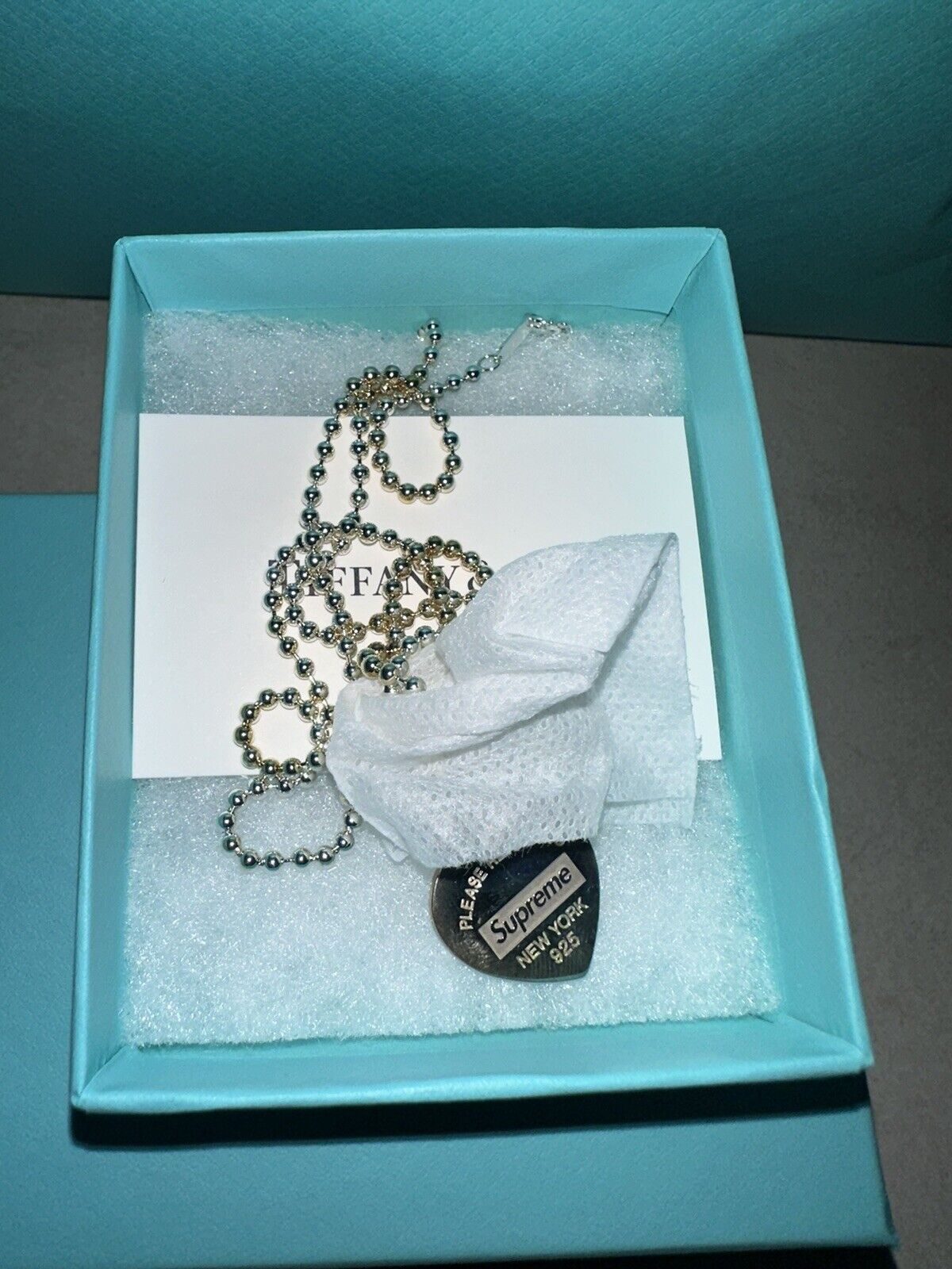 Supreme×TIFFANY&Co. Return to Tiffany Heart Tag Pendant 21AW Supreme×TIFFANY&Co. Return to Tiffany Heart Tag Pendant 21AW