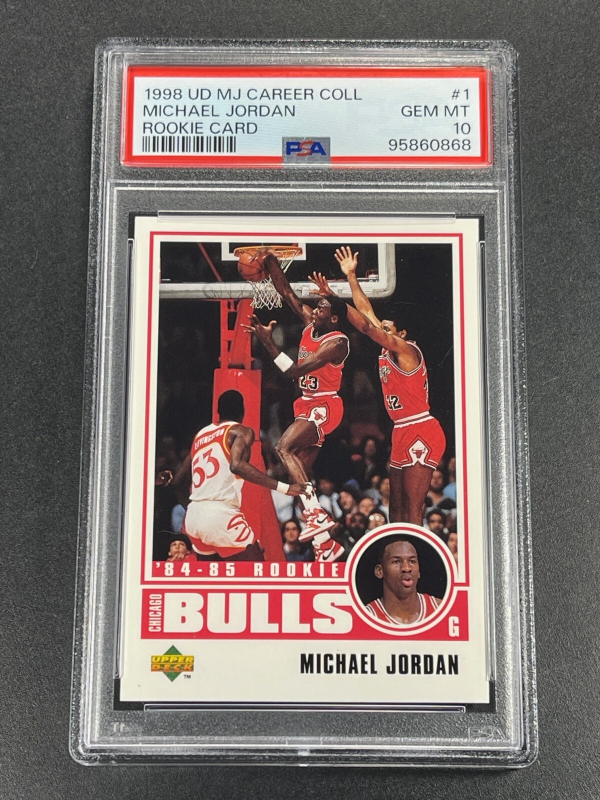 MICHAEL JORDAN 1998 UPPER DECK MJ CAREER COLLECTION #1 84-85