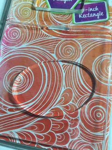 Gel Press Printing Plate Petites 10812-HEX- Reusable - Oval, Rectanle, Hexagon