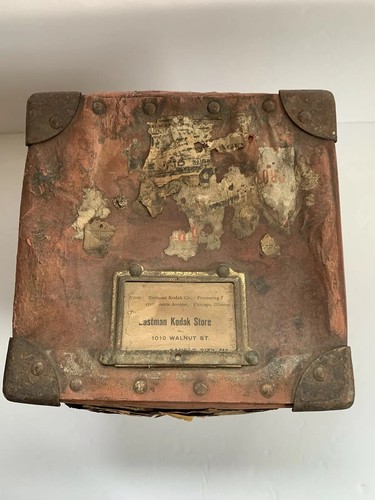 Early 1900's Railway Express Agency Eastman Kodak Chicago/KC Cargo Container