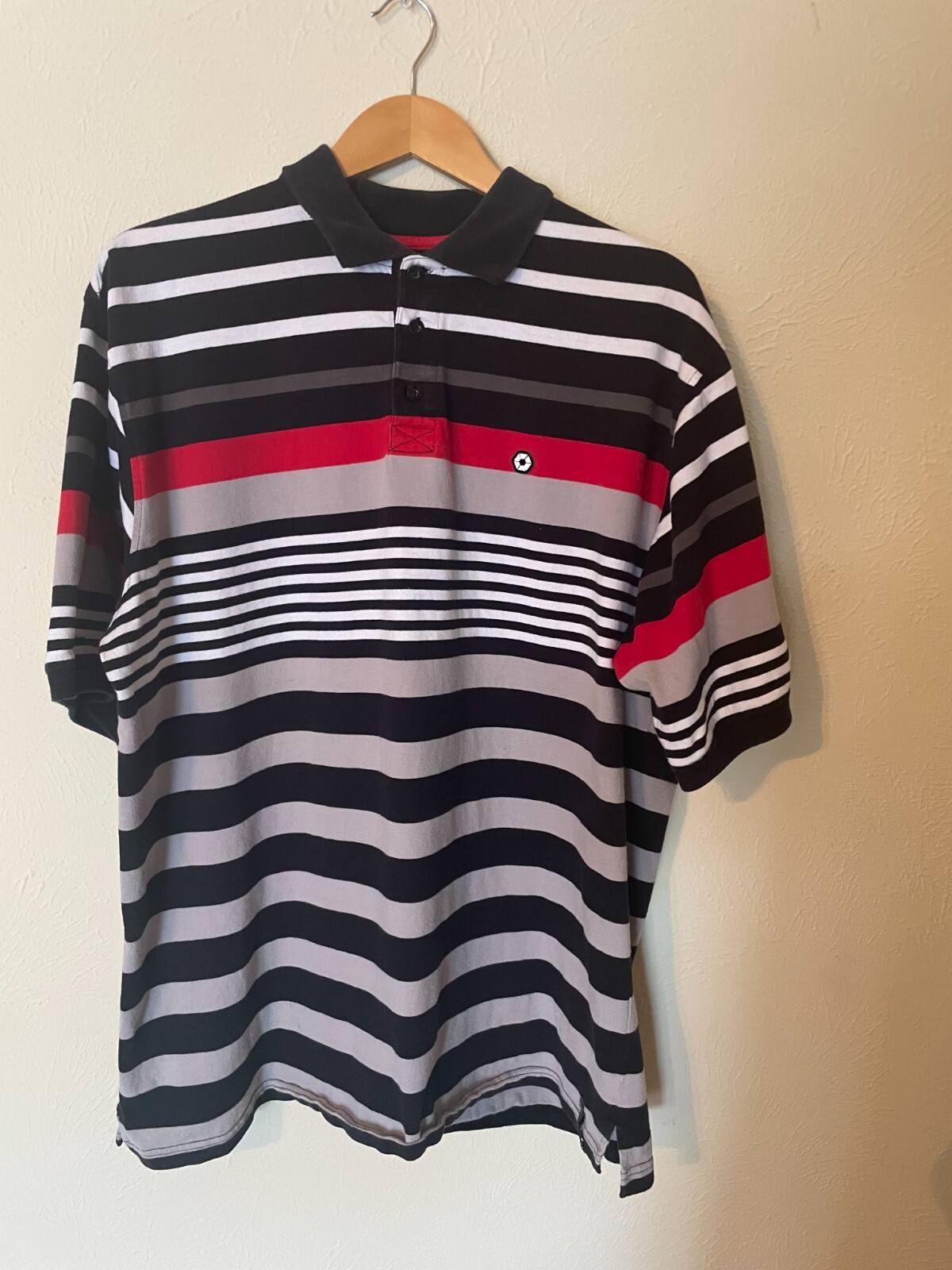 South Pole Shirt Men's XL Striped Polo Authentic Collection