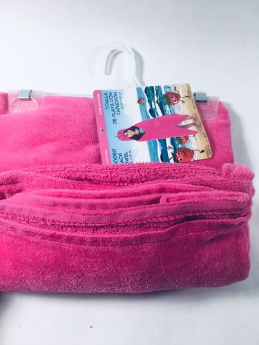 NWTS Children’s Colorful Pink Hooded Beach/Pool/Bath Towel