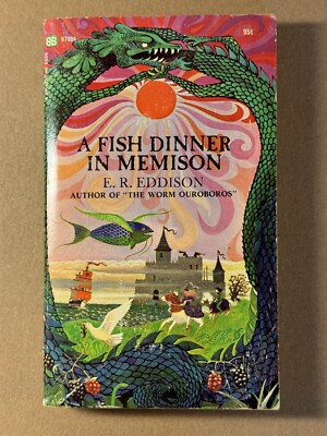 A Fish Dinner In Memison By E. R. Eddison Vintage Paperback 1st Ballantine 1968