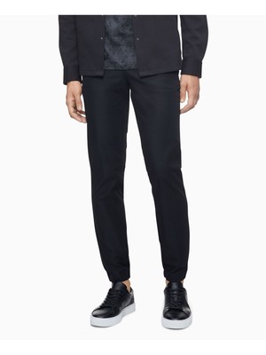 

CALVIN KLEIN Mens Tech Black Straight Leg, Stretch Joggers, Черный, 40AM601