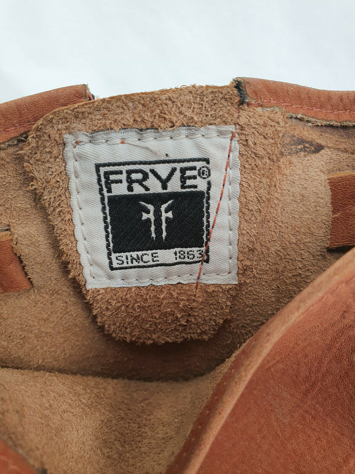 Frye Veronica Short Stiefeletten Boots Cognac Vintage Leder Gr. 37 A8