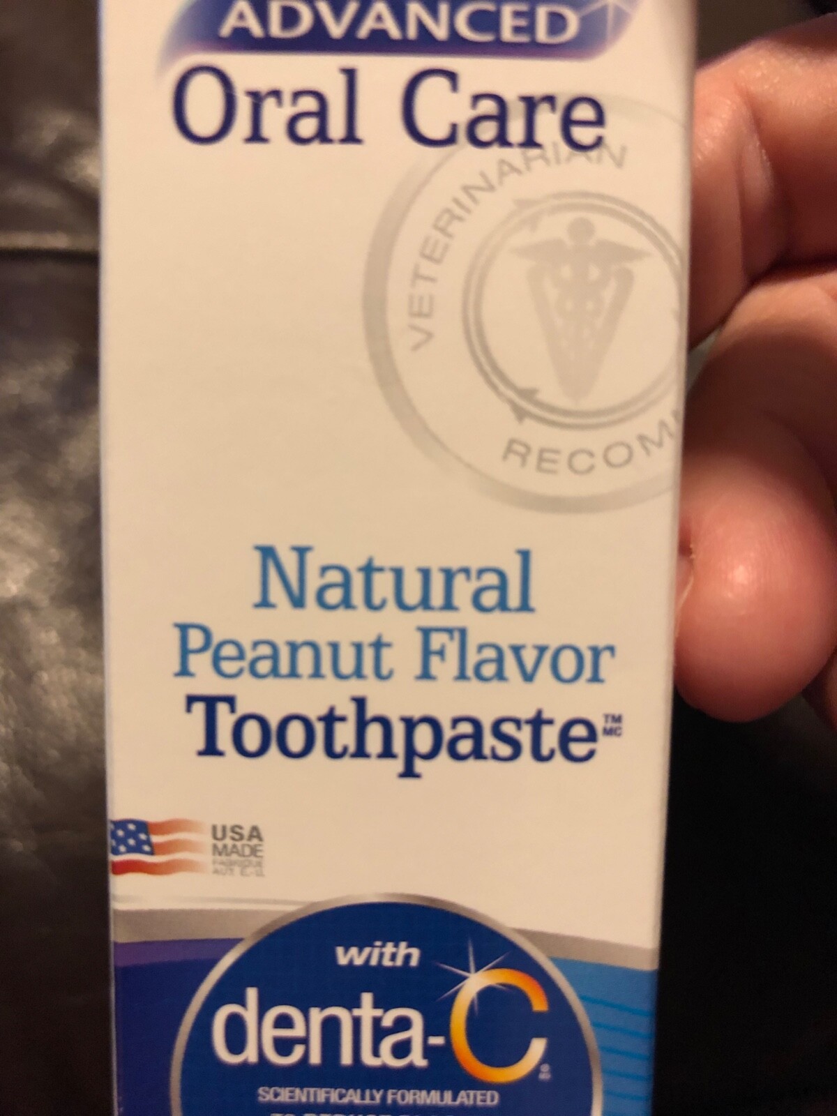 Nylabone Advanced Oral Care 2.5oz Peanut Flavored Natural Dog Toothpaste New