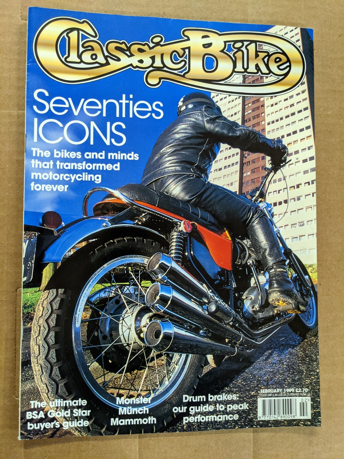 Classic Bike Magazine February 1999 Seventies Icons M391 | eBay