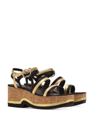 Женские черные босоножки на танкетке SALVATORE FERRAGAMO со змейкой на платформе 1-1/2, 7 C