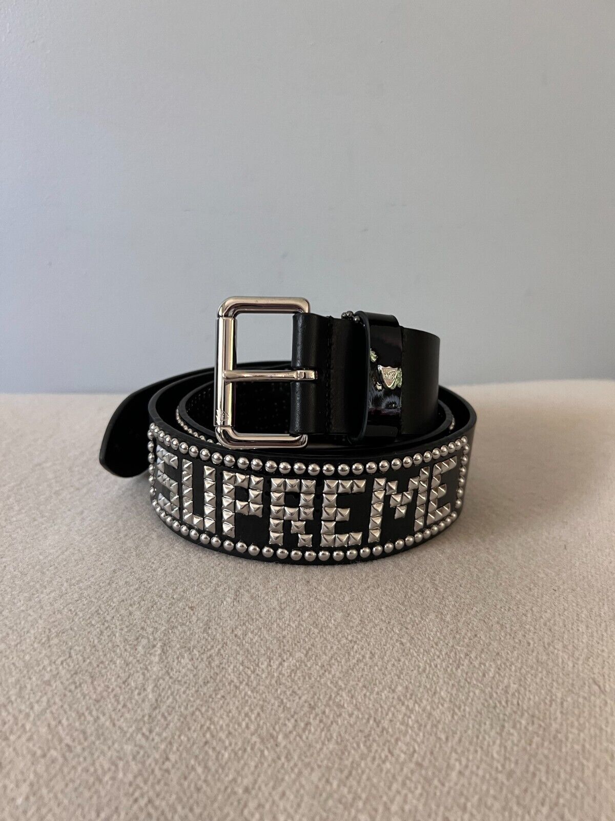 Supreme x Hollywood Trading Co Studded Belt - Black Leather Supreme x Hollywood Trading Co Studded Belt - Black Leather