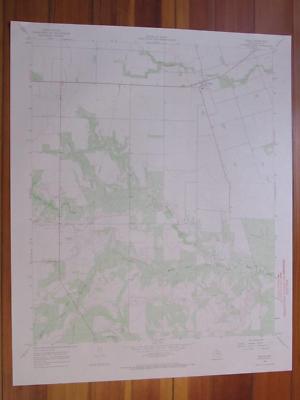 Thalia Texas 1969 Original Vintage USGS Topo Map