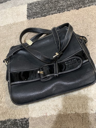 Rare Vintage GIANFRANCO FERRE No 38421 Black Leather