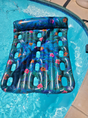 Monstera Blue - Oversized 2 Person Inflatable Pool Lounge Float / Toy