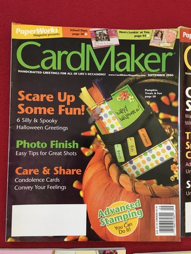 Lot of 7 CardMaker Magazines 06, 08 Handcrafted Greetings By PaperWorks