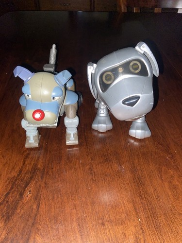 Tekno Robotic Silver Dog Vintage 90's Interactive Toy By