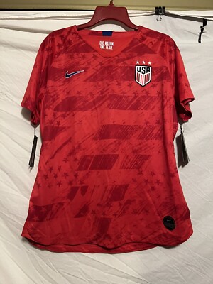 Nike Women USA Stadium 2019 Away Jersey AJ4397-688 Sweat-wicking Top Red Size XL