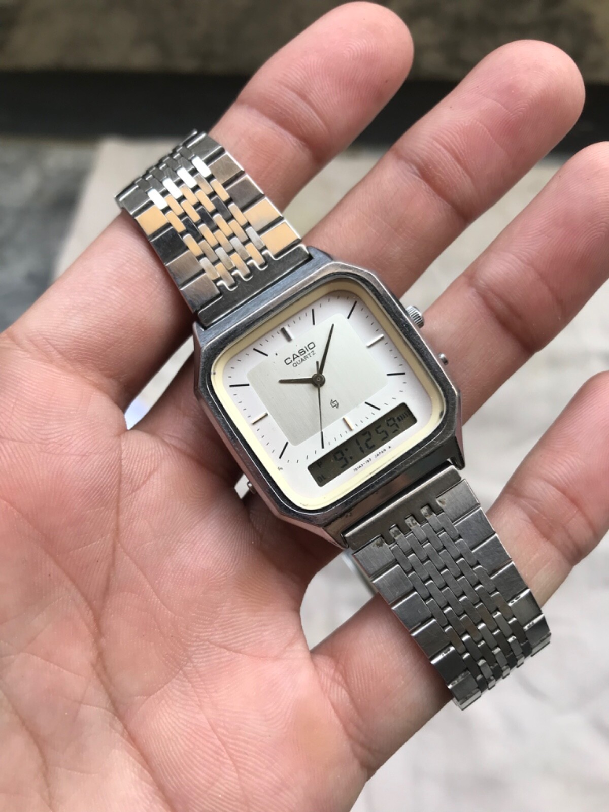 CASIO AQ-353W アナログとデジタル時計 AQ-353W CASIO アナログと