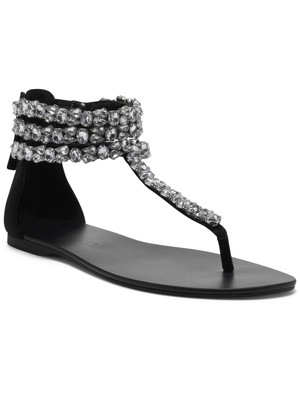 

Женские сандалии с ремешками INC Black Faceted Stones At Straps 733002765799, Черный, 10012680700